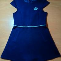 Vestito bambina 6 7 anni blu