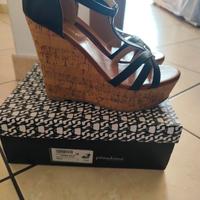 sandali con zeppa n°39