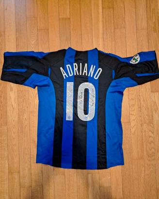 maglia Adriano Inter autografata