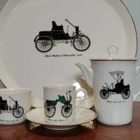 Porcellana Laveno Verbano Vassoio caffetiera tazza