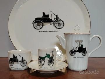 Porcellana Laveno Verbano Vassoio caffetiera tazza