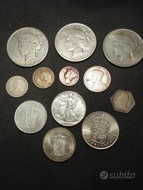 Lotto monete argento