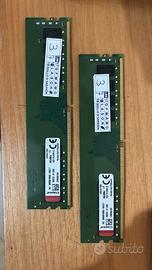 n.2 RAM Kingston KVR24N17S8/8 8GB DDR4 2400