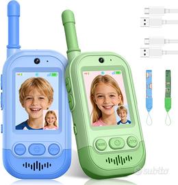 Walkie Talkie Bambini Set da 2 ricaricabili