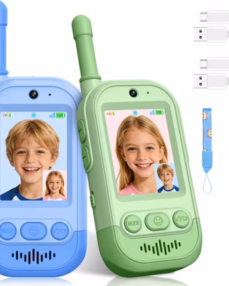 Walkie Talkie Bambini Set da 2 ricaricabili