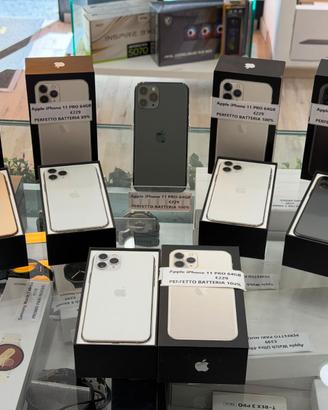 Apple iPhone 11 PRO 64GB - STATO BATTERIA 100%