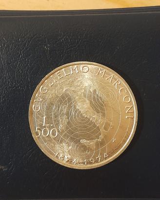 500 Lire Argento - Marconi 1974