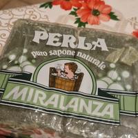 Sapone vintage verde Perla, Miralanza anni '60/'70