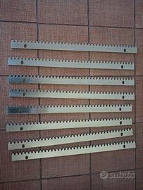 Cremagliera metallica 8 pezzi da 0,5mt cadauno