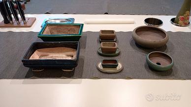 Set di vasi bonsai fatti a mano