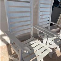 due sedie sdraio terrazzo giardino foppapedretti