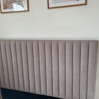 TESTATA LETTO CUCITURE VERTICALI IN TESSUTO