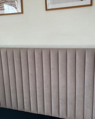 TESTATA LETTO CUCITURE VERTICALI IN TESSUTO