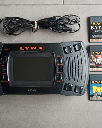 Atari Lynx, 3 giochi, cusodia, cavo multigiocatore