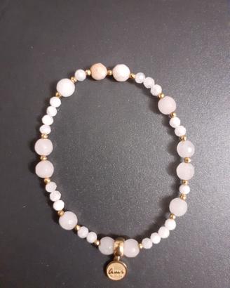 BRACCIALETTO QUARZO E ORO AMI BIJOUX