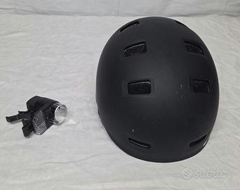 Casco Bici B'TWIN Teen 500 (Taglia S) + Luce Ant.