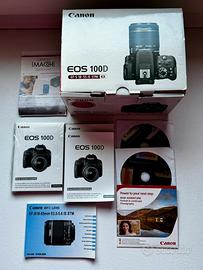 Canon EOS 100D Reflex + 18-55 STM completa