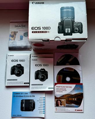 Canon EOS 100D Reflex + 18-55 STM completa