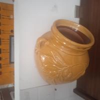 vaso decorativo in ceramica da parete