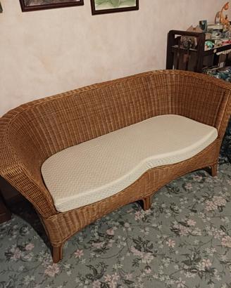 divanetto in vimini 1970