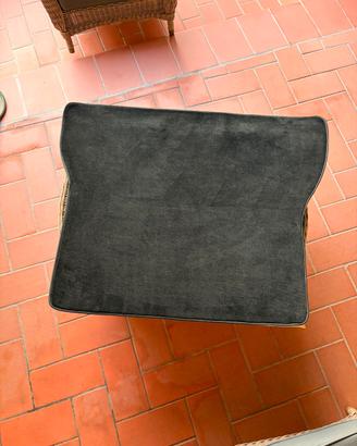 Tappeto baule 500 e 595 completo posteriore nero