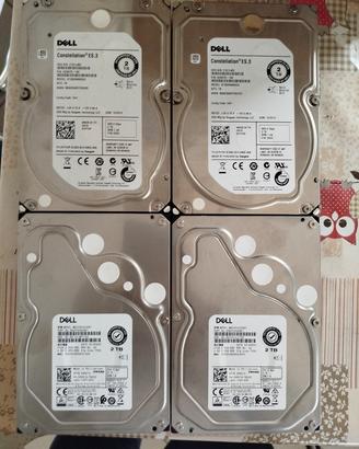 4 hard disk SAS 2tb dell