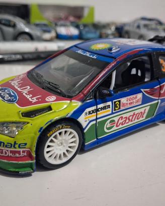 Modellino 1/32 burago ford focus rs wrc abudhabi