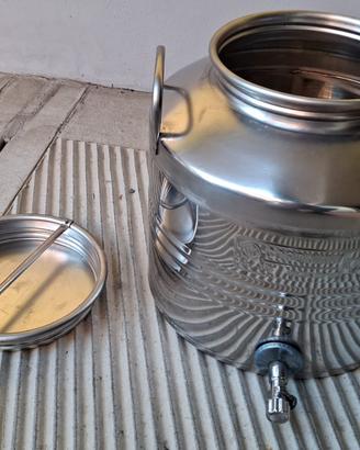 Fusto olio inox