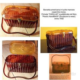 Borsa CADILLAC lucite U.S.A anni 50