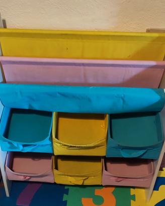 porta libri e giochi