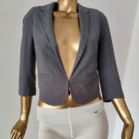 Giacca taglio smoking HM donna grigio medio