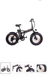 TEKLIO TF1 fat bike elettrica 20’’ nera acciaio