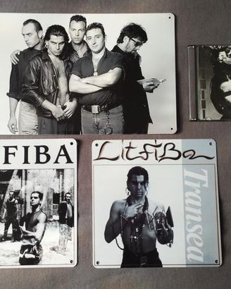 LITFIBA RARO LOTTO DI 3 PLACCHE IN METALLO+CD INED