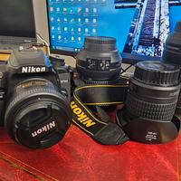 Nikon D7500 Reflex + 4 Obiettivi + Accessori