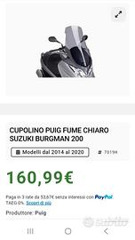 burgman 125/200 Parabrezza cupolino Puig 