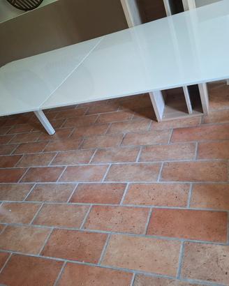 tavolo  bianco laccato 2mt x 1mt 
