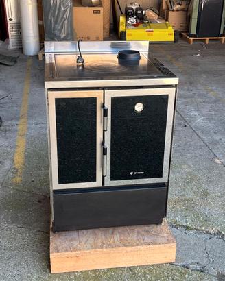 Stufa/Cucina a legna da incasso 60x60