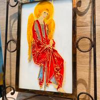 Quadro con cornice in ferro battuto