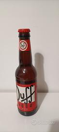 bottiglia di vetro marrone di Duff Beer,