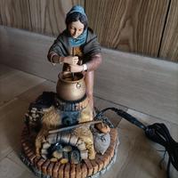 Statua Pastore in movimento Pigini Presepe 30 cm