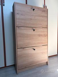 Scarpiera porta scarpe cassetti salvaspazio legno