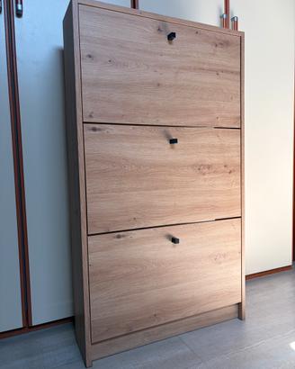 Scarpiera porta scarpe cassetti salvaspazio legno