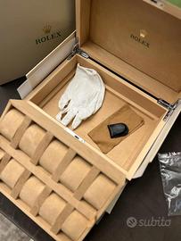 box orologio Rolex in legno 10 posti 