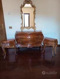 Canterale in legno (comodini e specchio compresi)