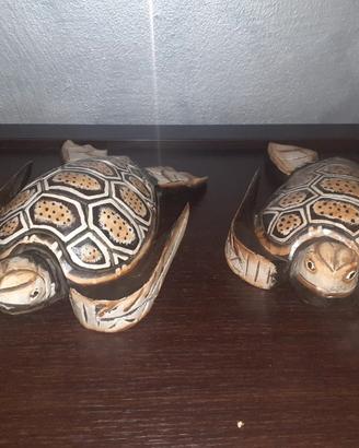 Tartarughe in legno