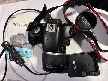 Canon 450D obiettivi flash accessori