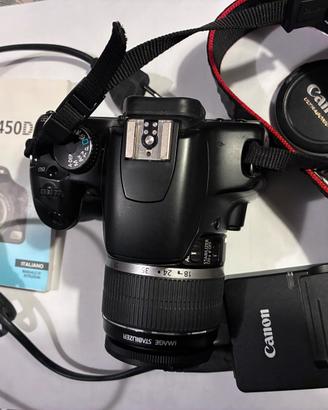 Canon 450D obiettivi flash accessori