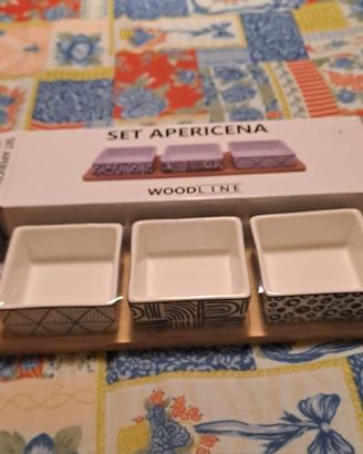 Set di 3 ciotole per aperitivo