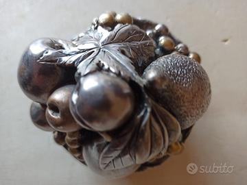 Centro tavola cestino Frutta MIDA argento 925