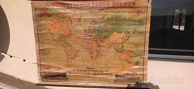  cartina  vintage  germanica 